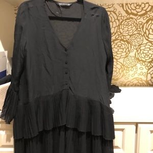 Zara Black Frilly Dress